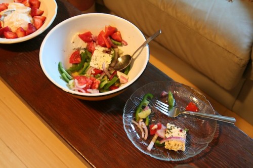 Last year's gardening goal - homegrown Greek salad